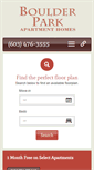 Mobile Screenshot of boulderparkapts.com