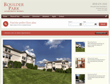 Tablet Screenshot of boulderparkapts.com
